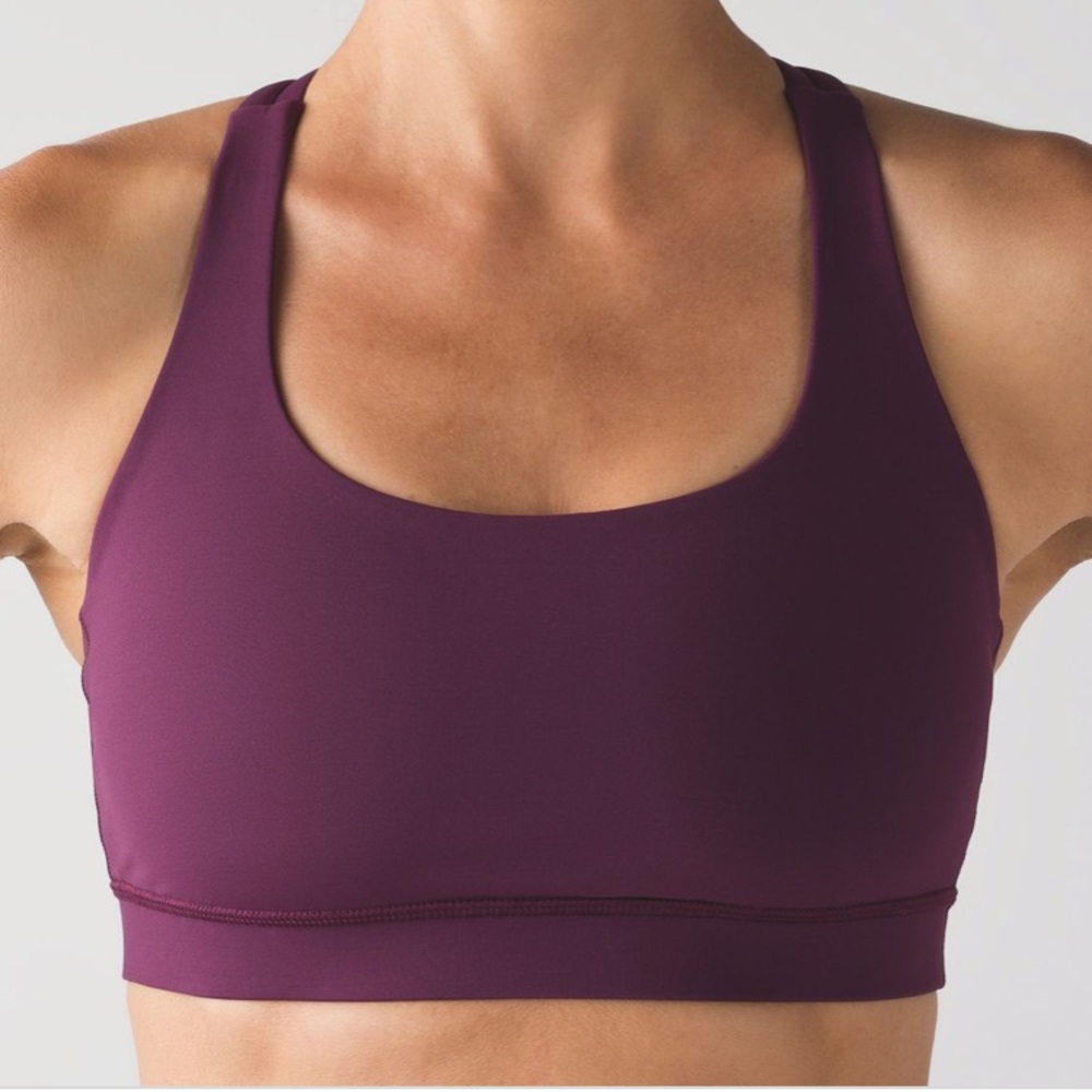 Lululemon plum energy bra